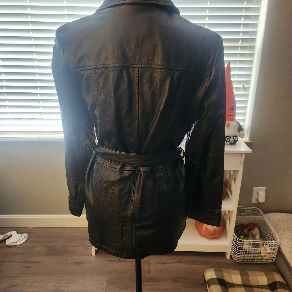 Womens Wilson's Black Leather Jacket - Picture 2 of 6